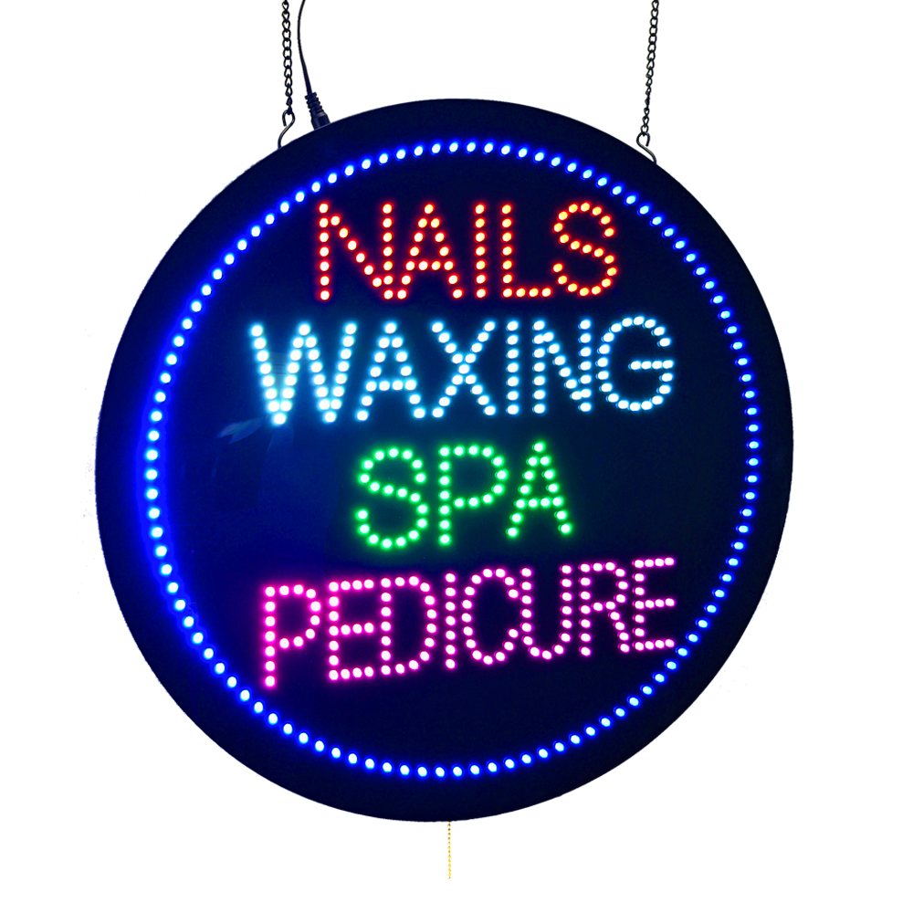 Nails Waxing Spa Pedicure Sign, 20"x20"