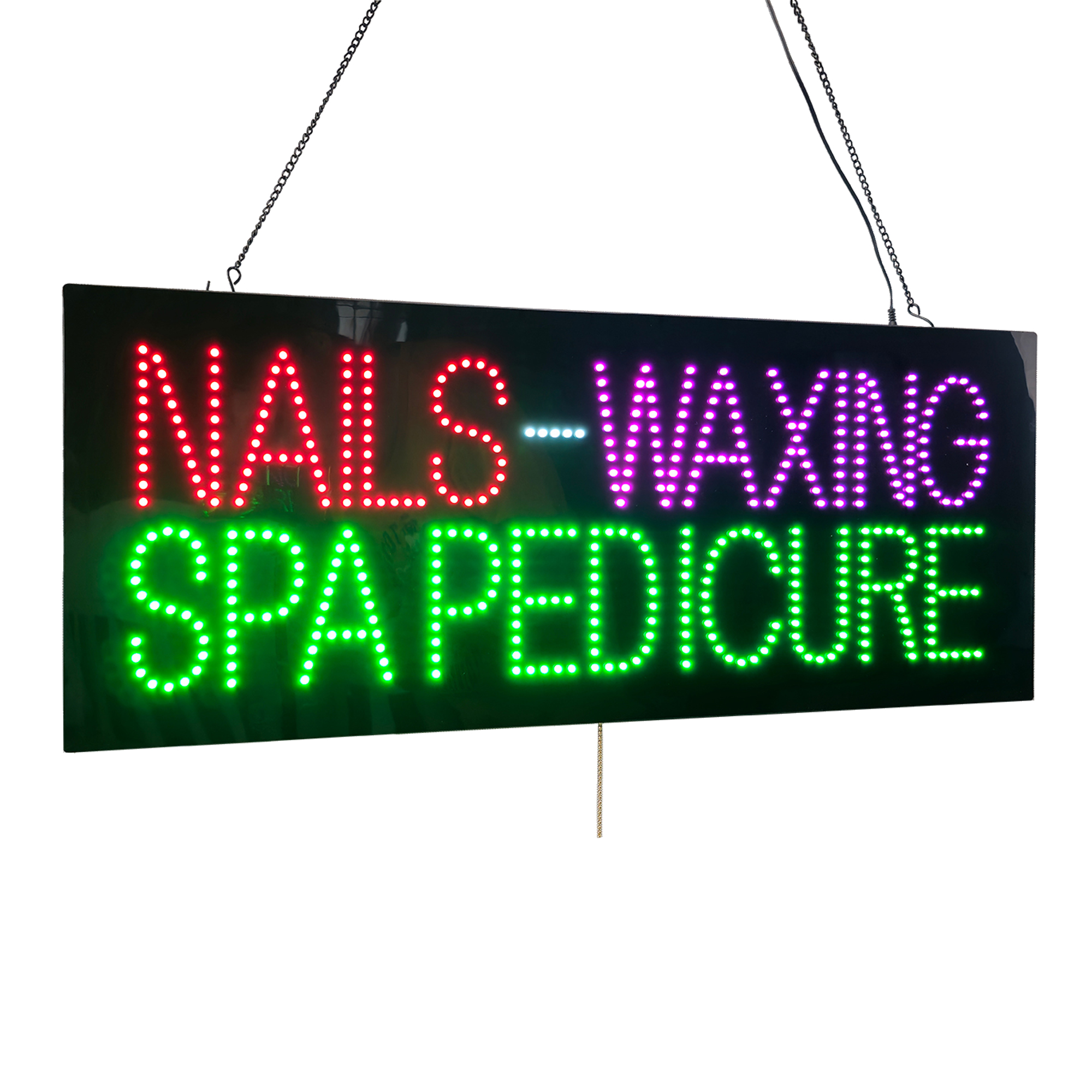 Nails Waxing Spa Pedicure Sign, 32"x13"