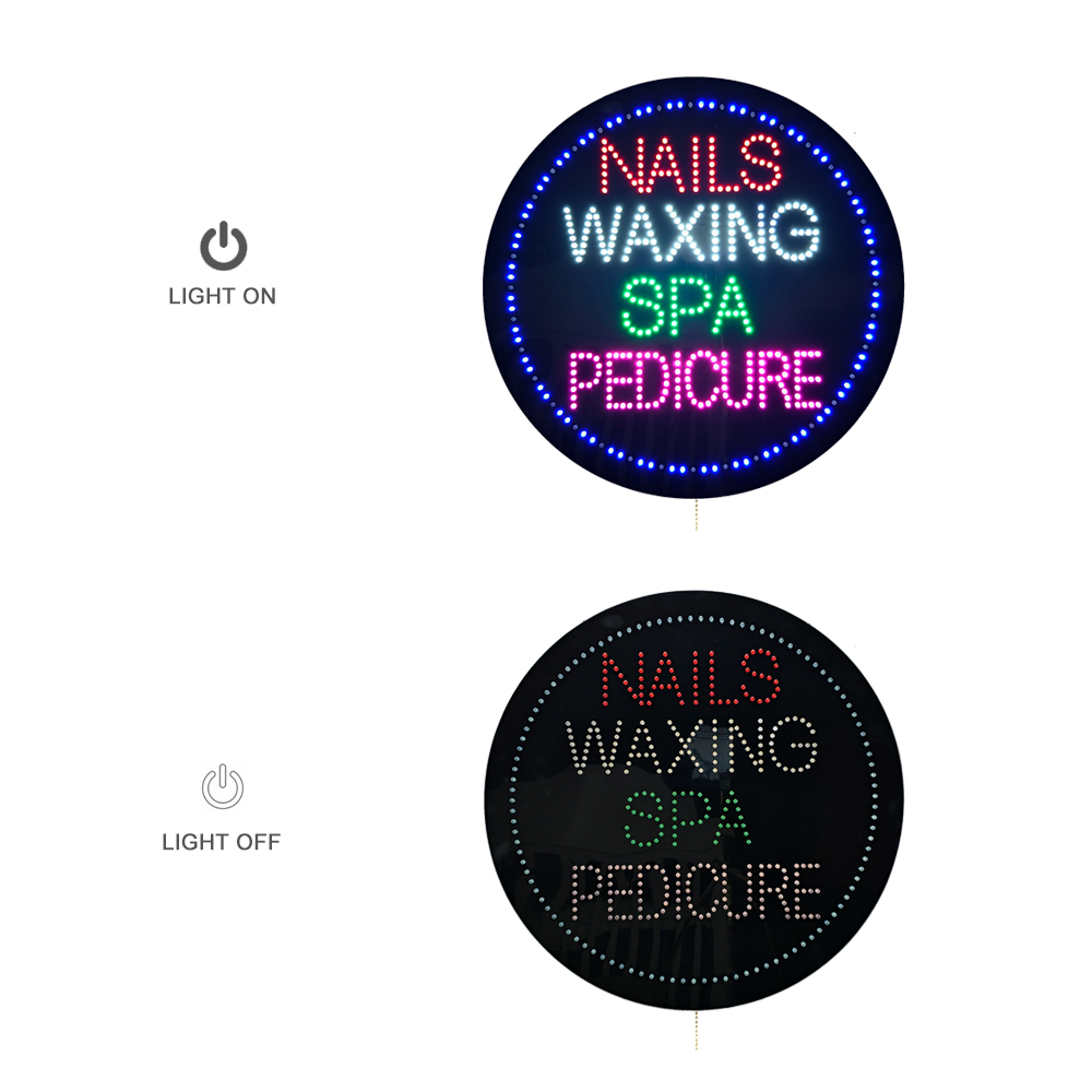 Nails Waxing Spa Pedicure Sign, 20"x20"