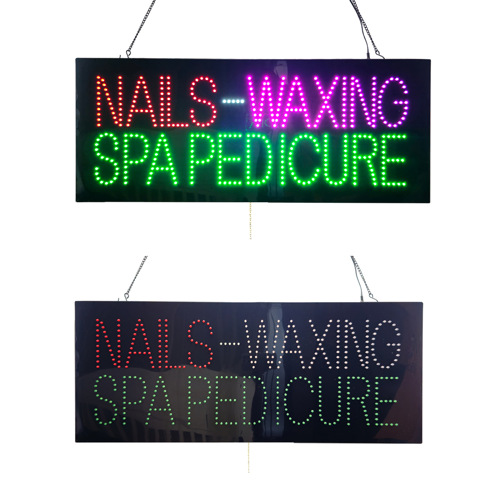 Nails Waxing Spa Pedicure Sign, 32"x13"
