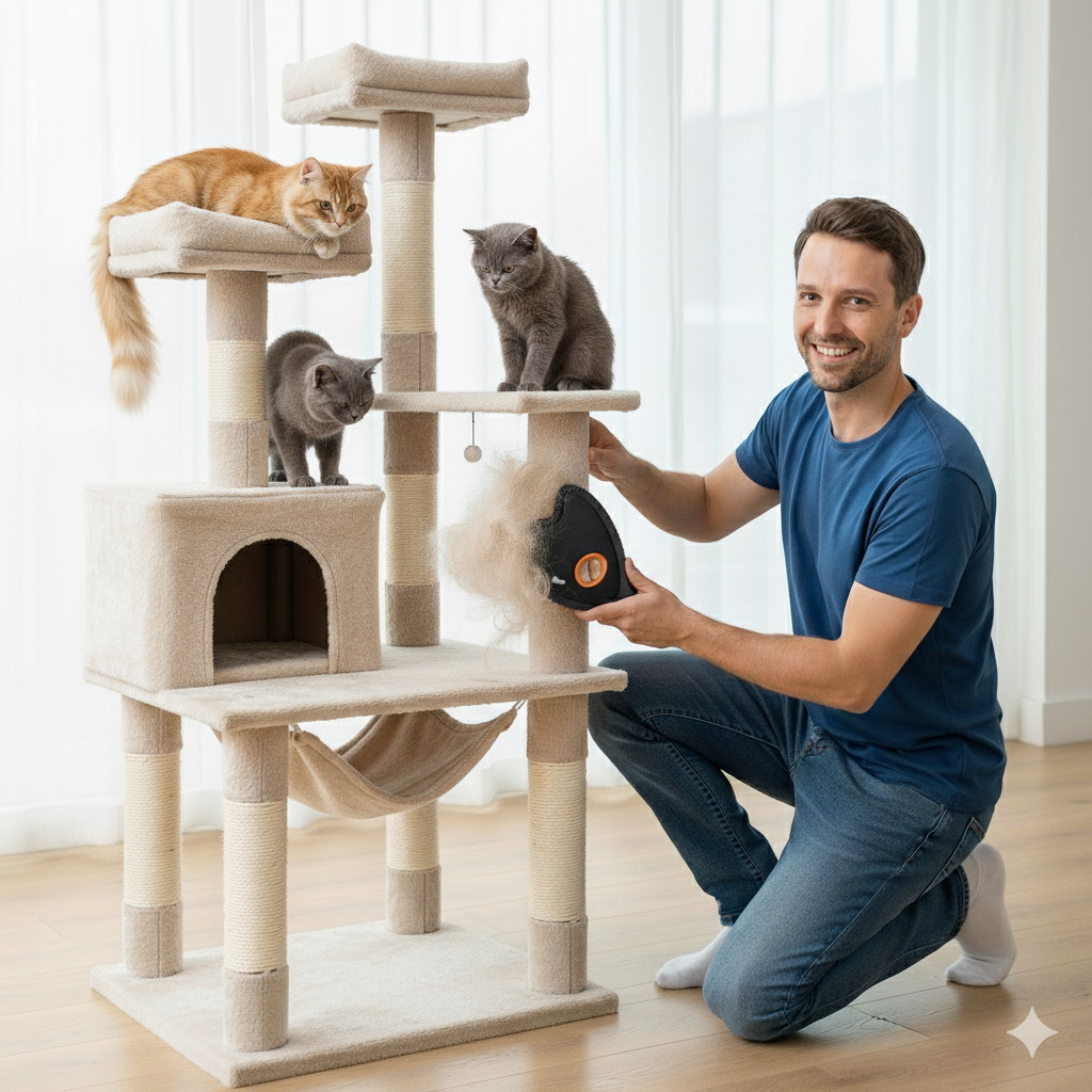 Pro Grade Pet Hair Detailer Rake