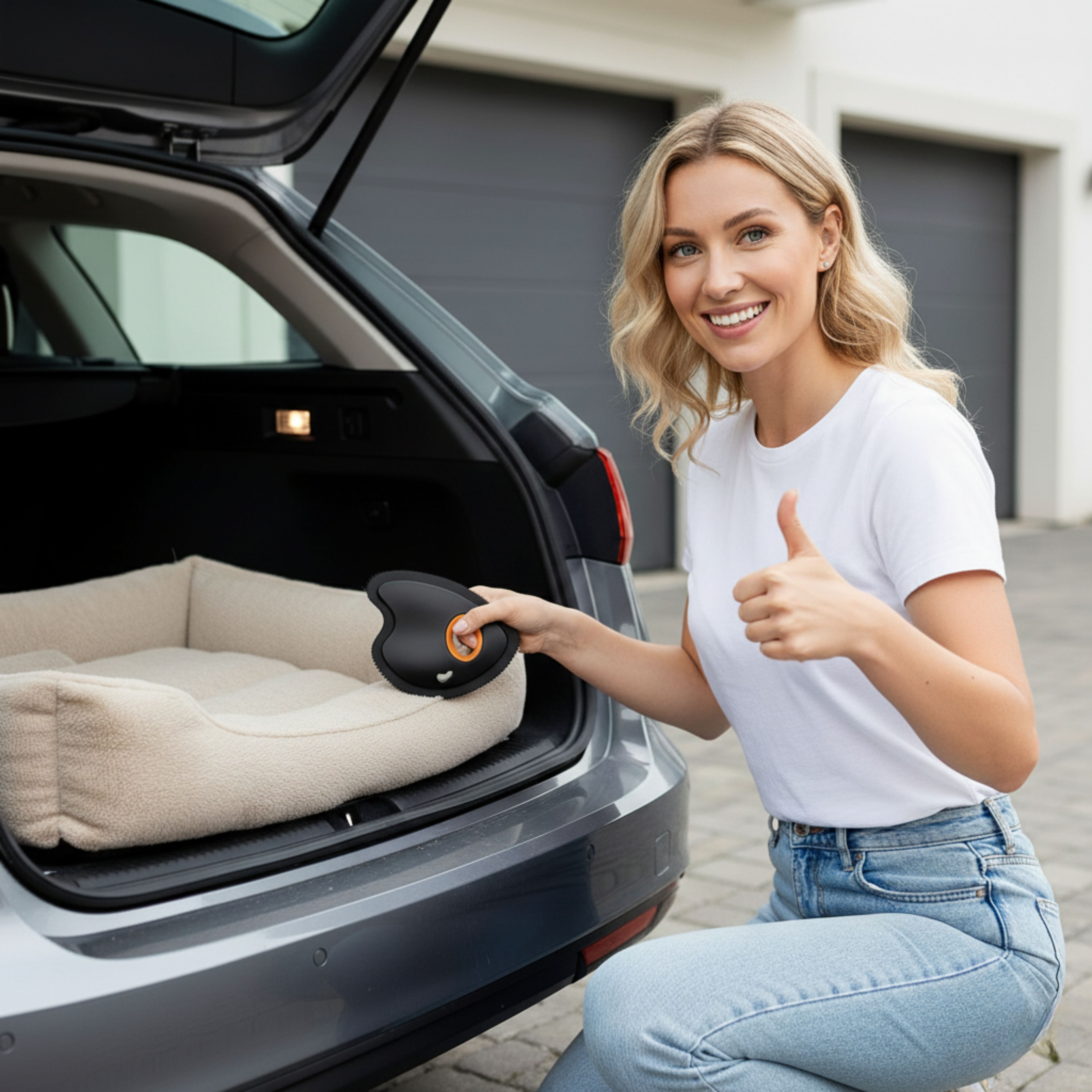 Shop & Like Pro-Grade Hair Remover Detailer Tool with 3 Cleaning Modes - Reusable Dog & Cat Fur Scraper for Couch, Cat Tree, Carpet & Car, a Detailer for Removing Embedded Hair