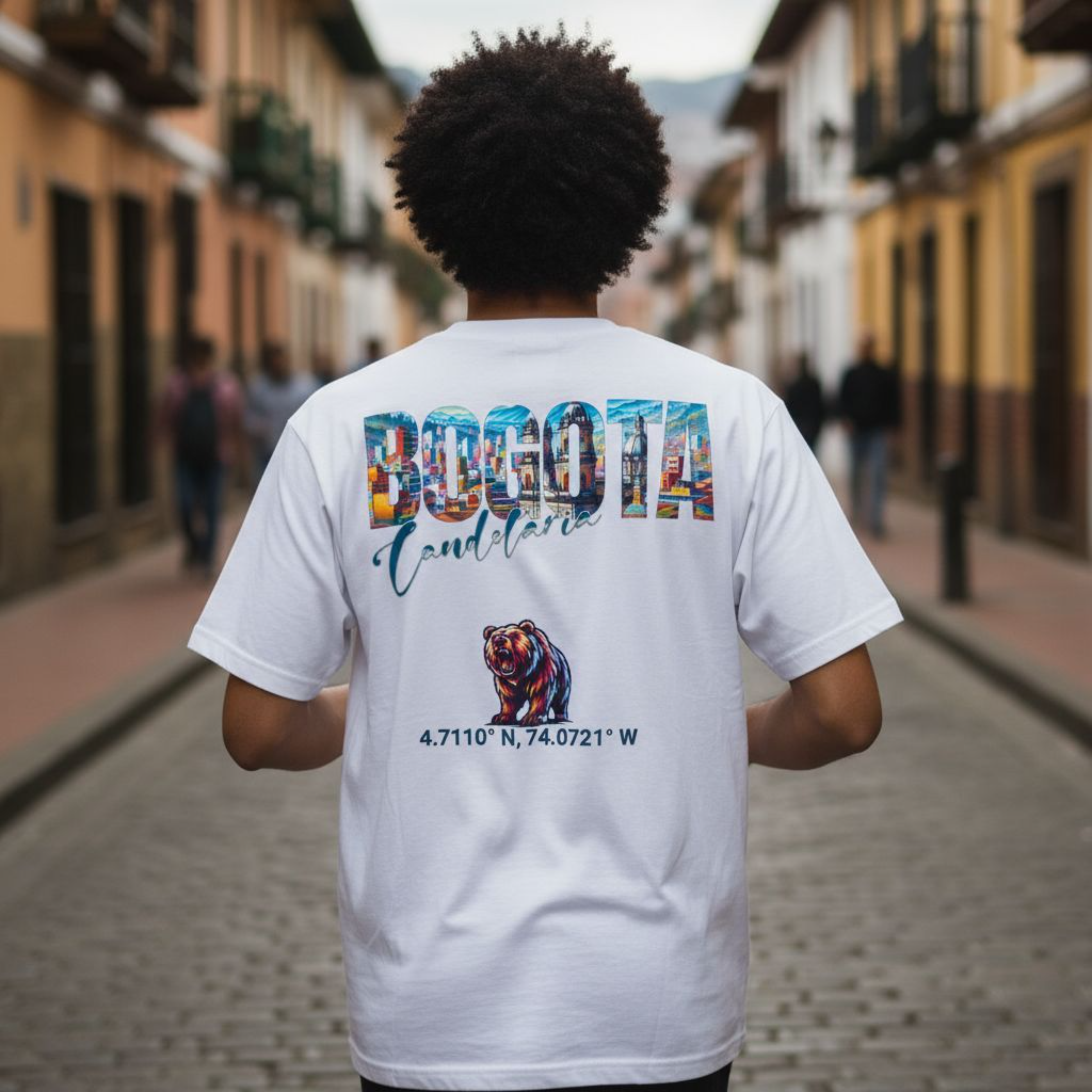 T-shirt Bogotá 4.7110° N, 74.0721° W