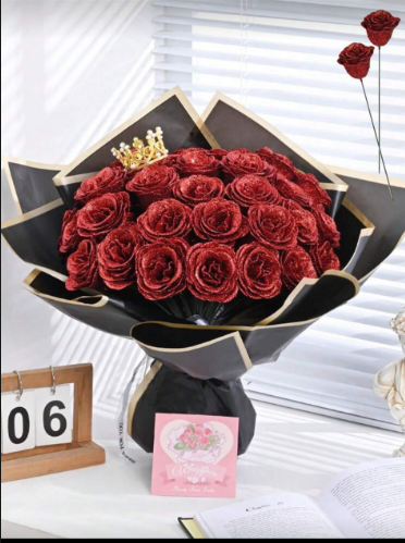Glitter Rose Bouquet