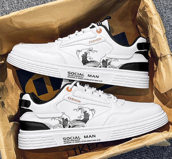 White Social Man Sneakers