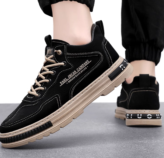 Men's Casual Black Sneakers