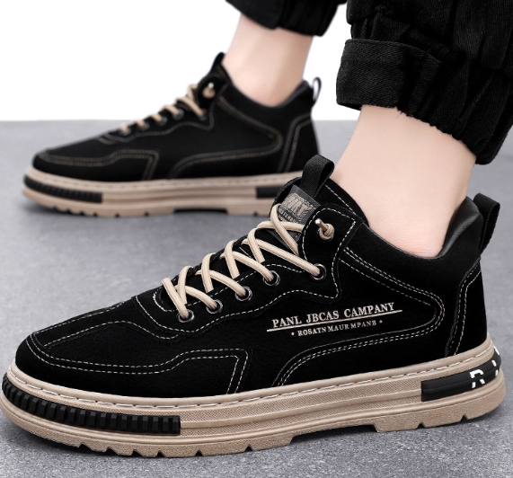 Men's Casual Black Sneakers