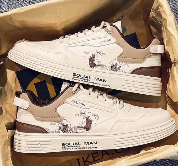 White Social Man Sneakers