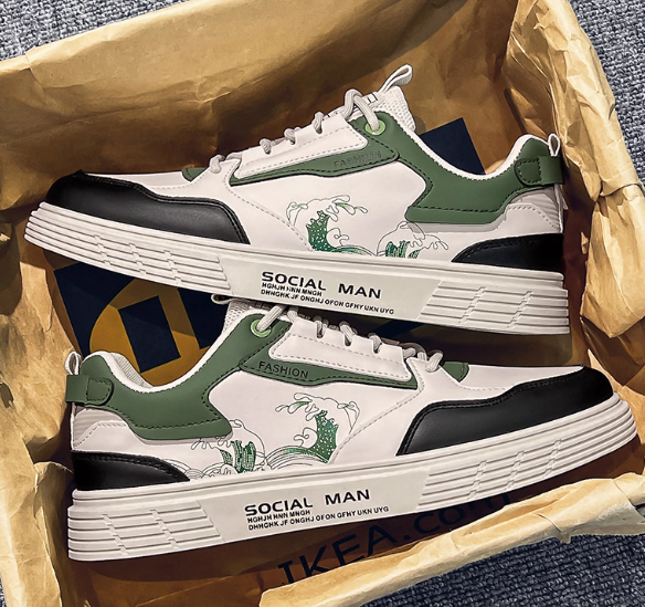 White Social Man Sneakers