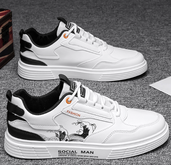White Social Man Sneakers