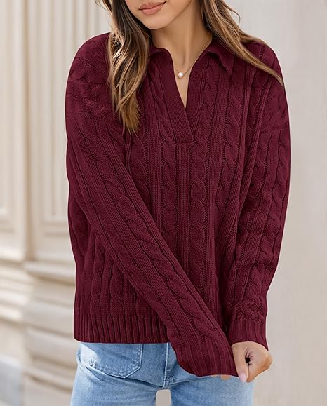 Autumn Women's Knitted Sweater 2025 Long Sleeve Loose Thick Bottom