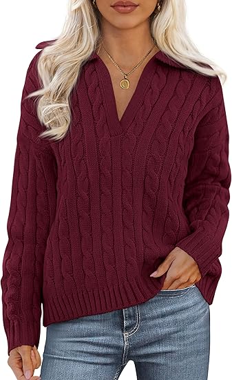 Autumn Women's Knitted Sweater 2025 Long Sleeve Loose Thick Bottom