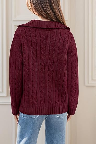 Autumn Women's Knitted Sweater 2025 Long Sleeve Loose Thick Bottom