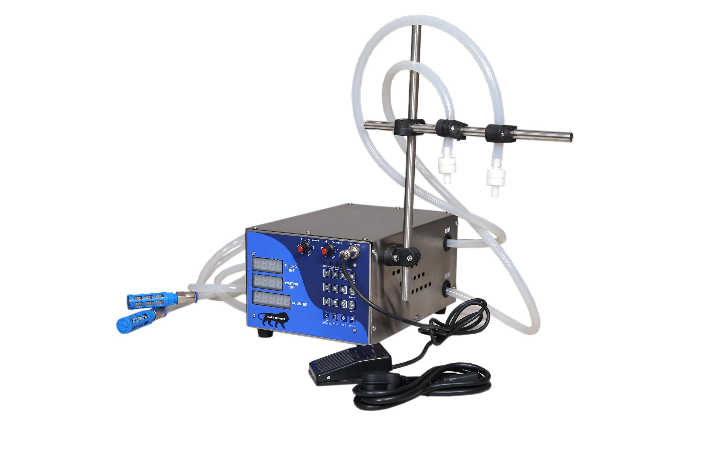 Made In India. Double Head 8 Litre per minute Automatic Liquid Filling Machine 