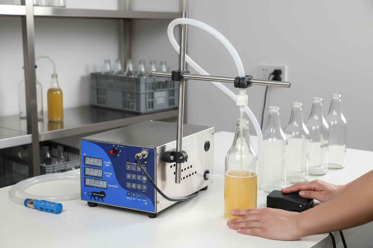 Made In India. Single Head 4 Litre per minute Automatic Liquid Filling Machine