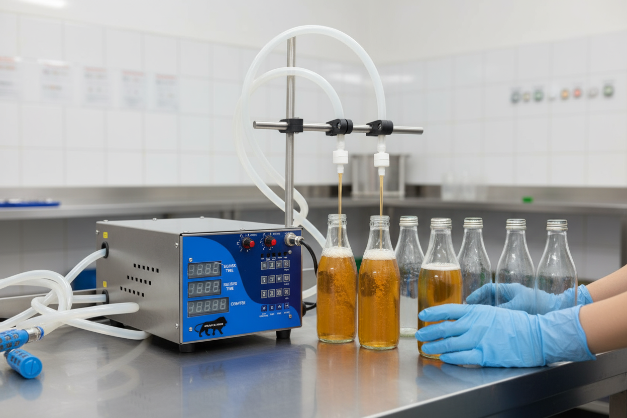 Made In India. Double Head 8 Litre per minute Automatic Liquid Filling Machine 