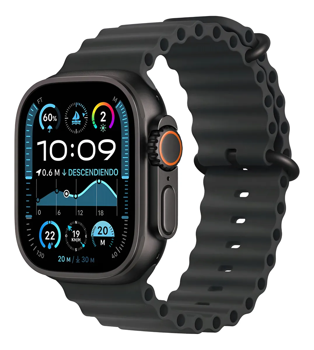 Apple Watch Ultra 2 Gps + Cellular 49mm/negro - Correa Ocean