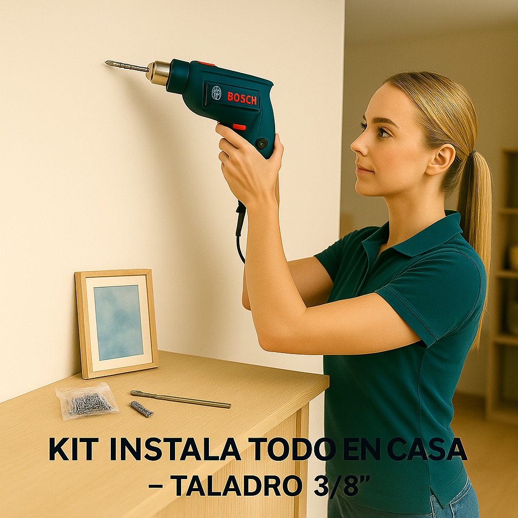 KIT INSTALA TODO EN CASA” – TALADRO 3/8"