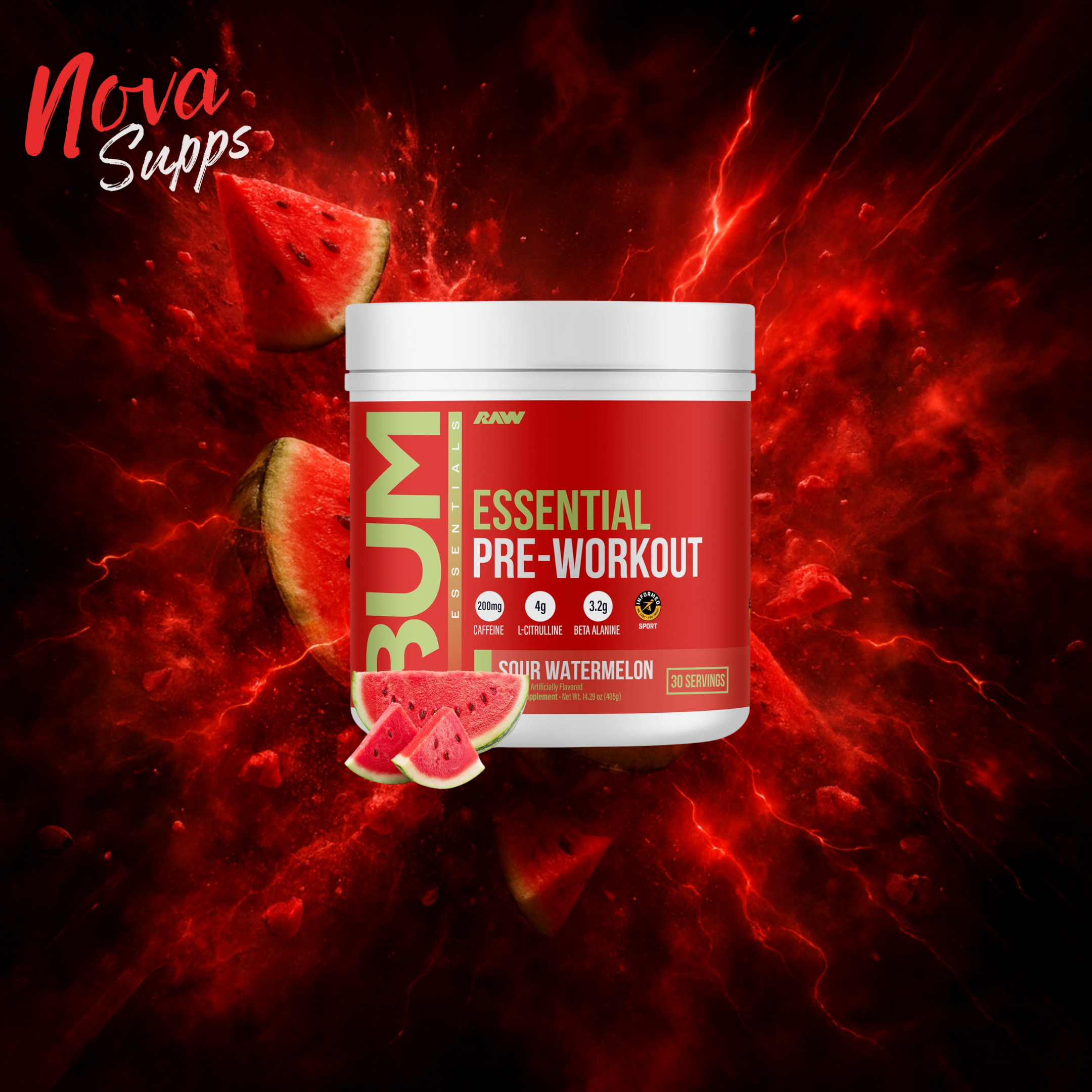 BUM PRE-WORKOUT 30 Servs