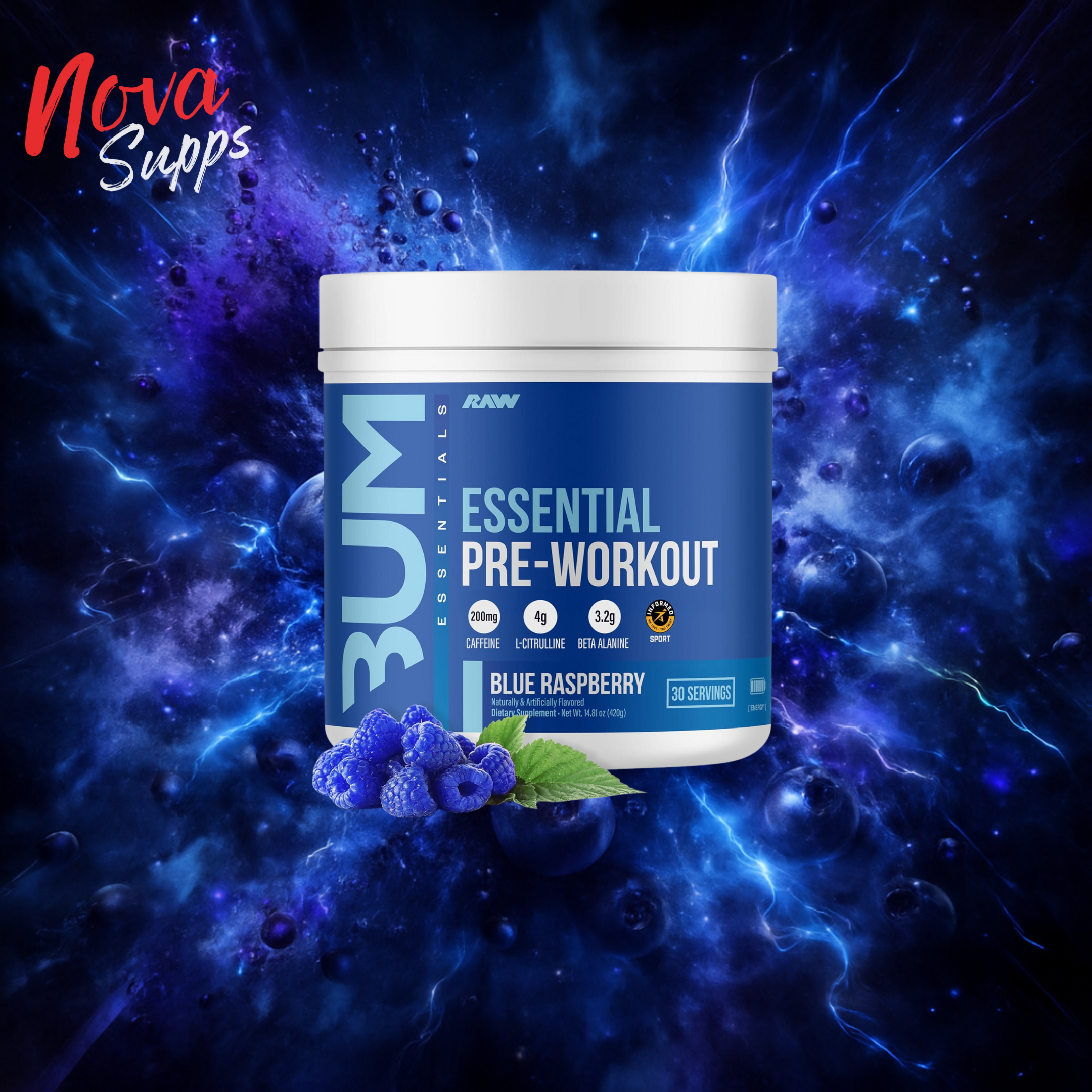 BUM PRE-WORKOUT 30 Servs