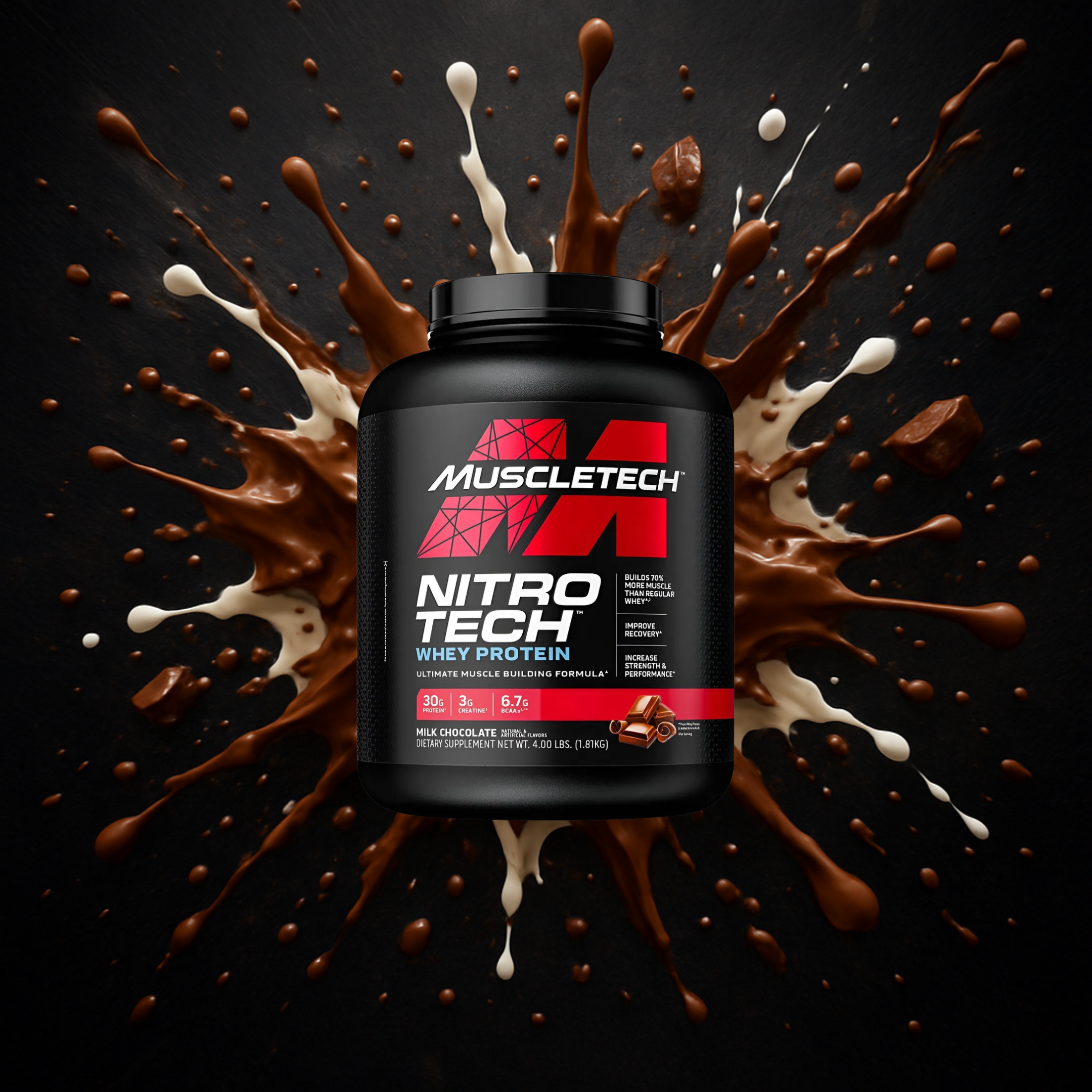 NITRO TECH | WHEY PROTEIN 4 LBS