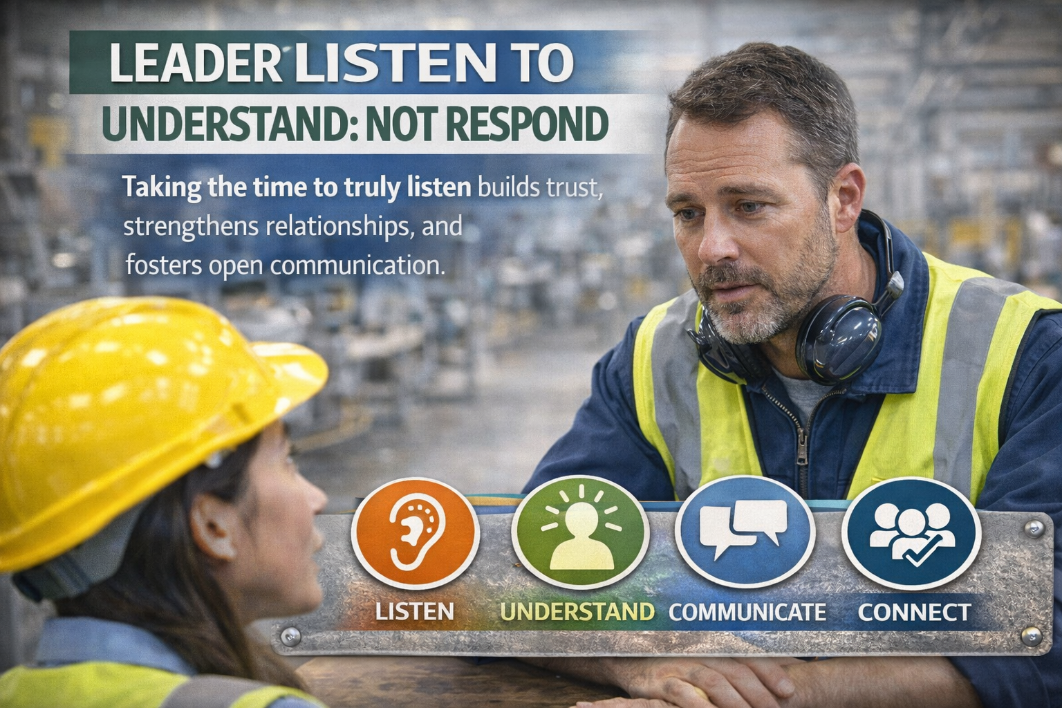 Leaders listen to understand : Not respond