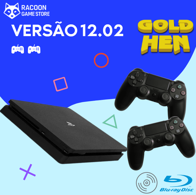 Playstation 4 (Slim) GoldHEN + 2 Controles