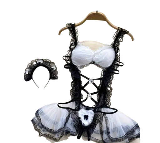 Disfraz de sirvienta sexy de encaje