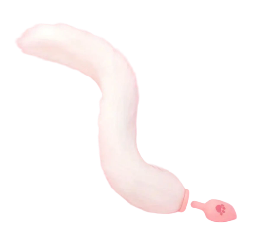 Cola blanca de peluche Cosplay