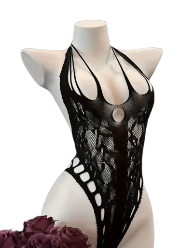 Body de encaje negro