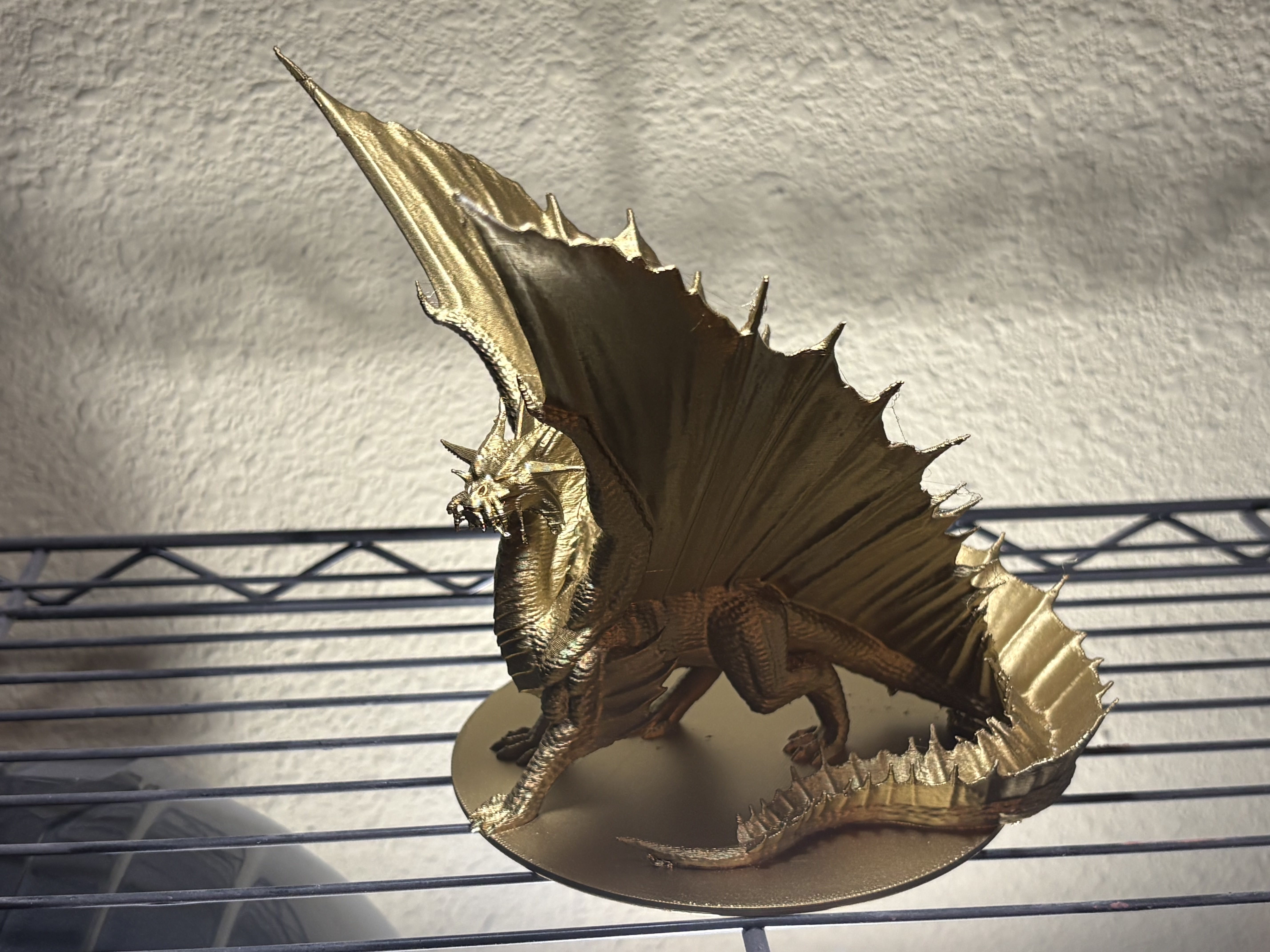 Gold Dragon Figurine