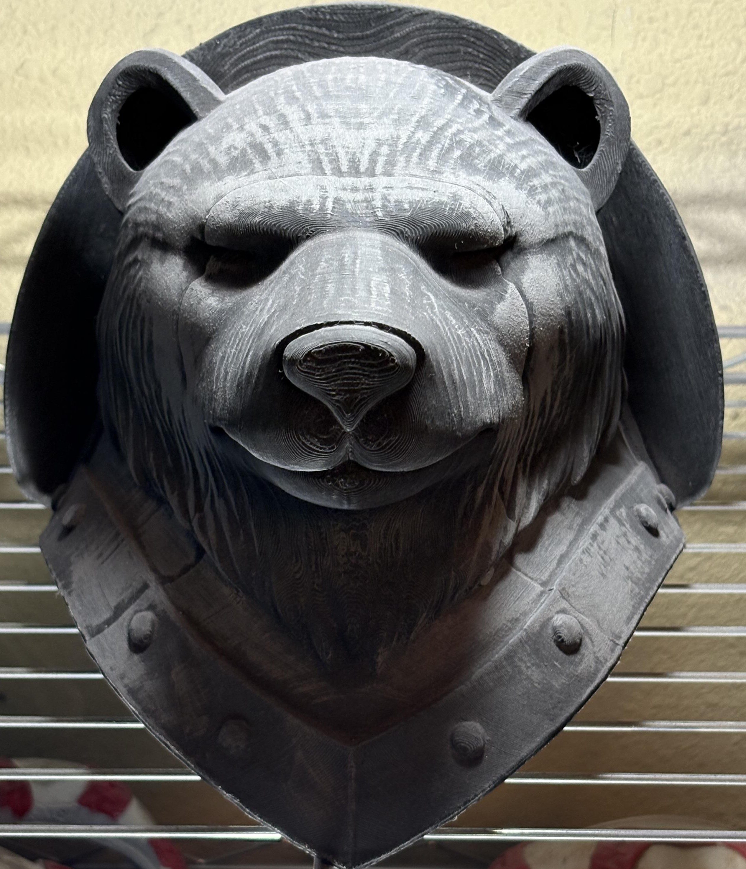 3D-Printed D.I.Y Wearable Cosplay Bear Pauldron.