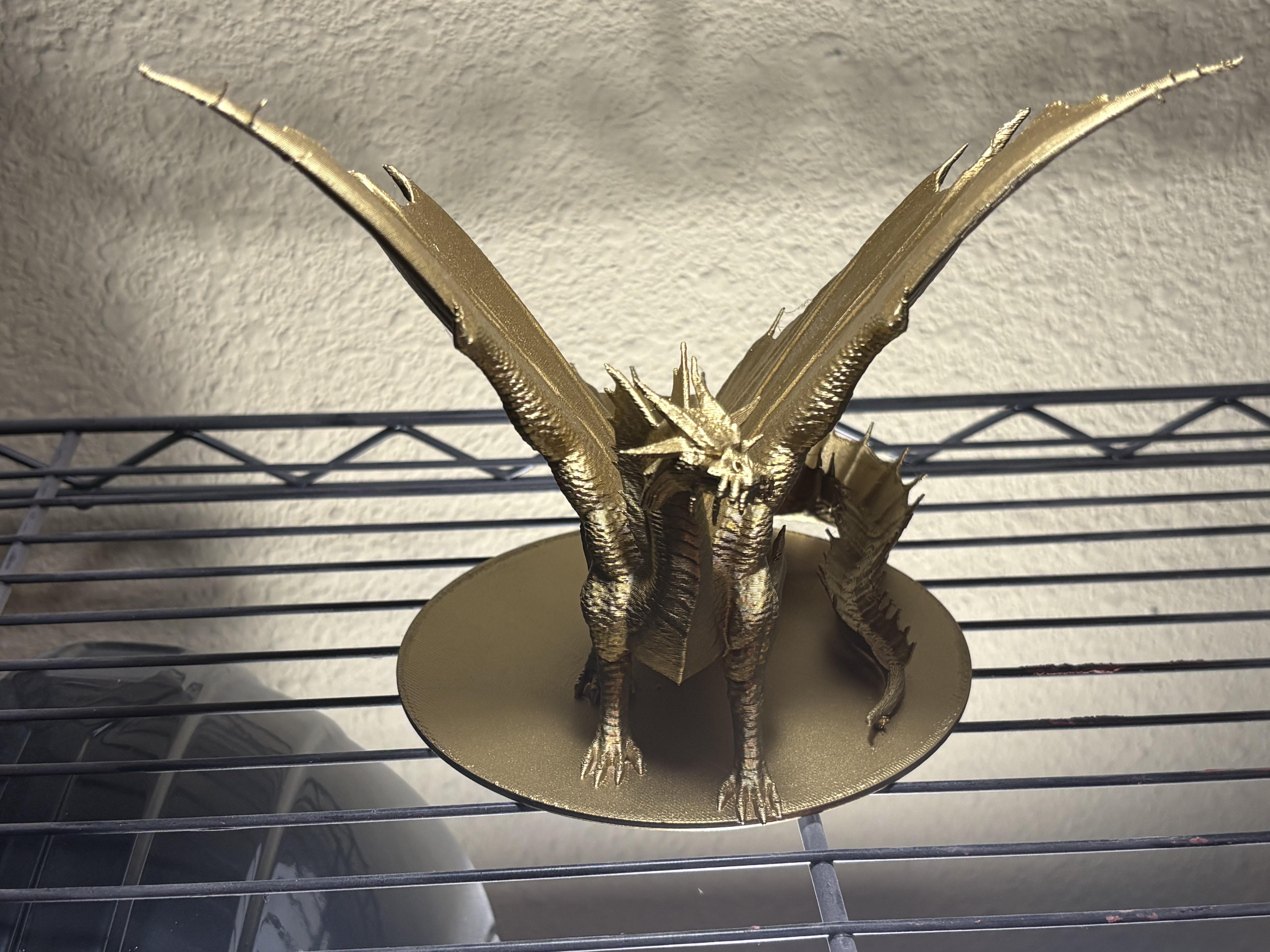 Gold Dragon Figurine