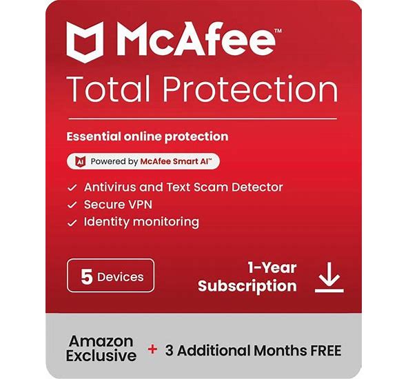 McAfee Total Protection 1-Year Subscription