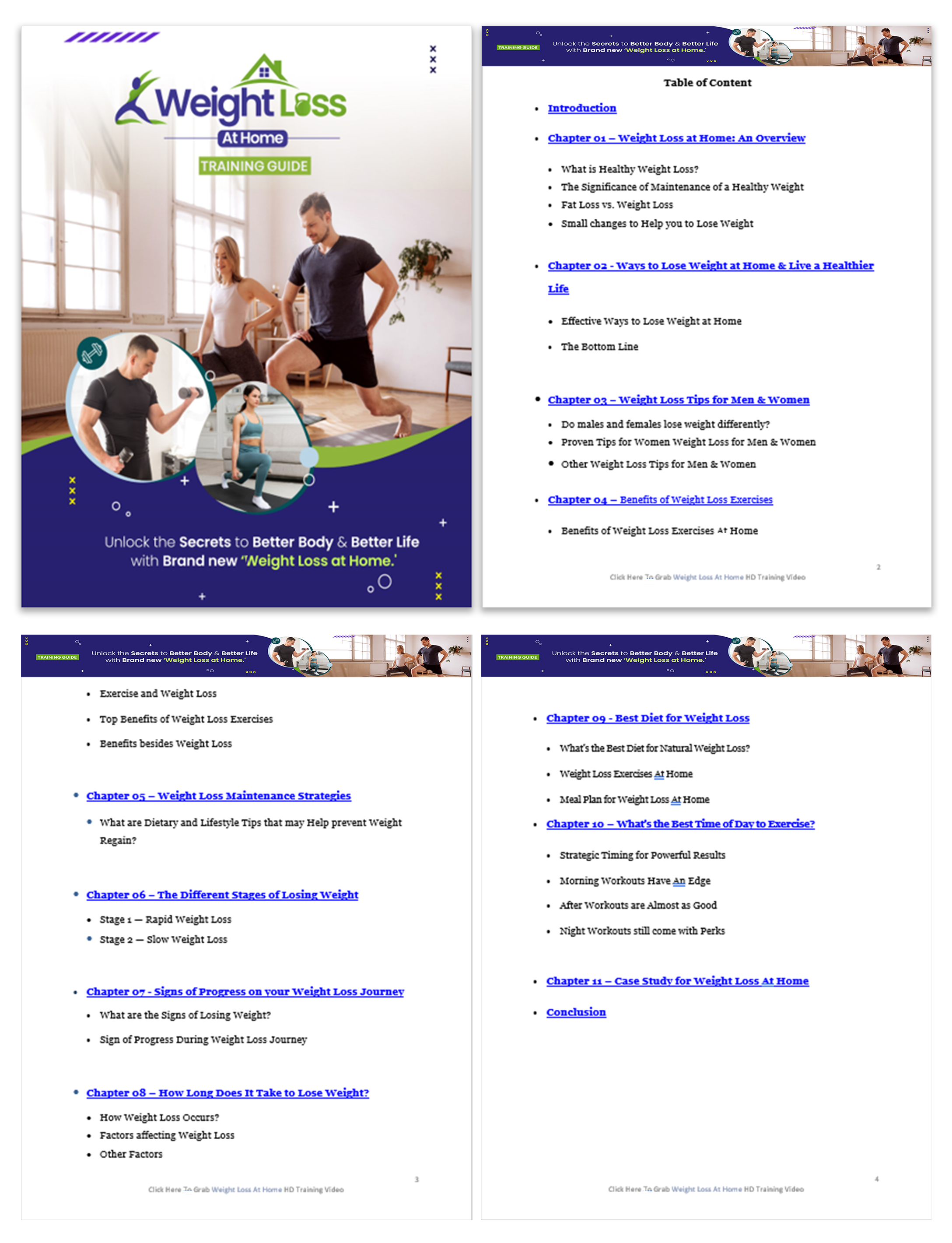 Weight Loss At Home Mind Map