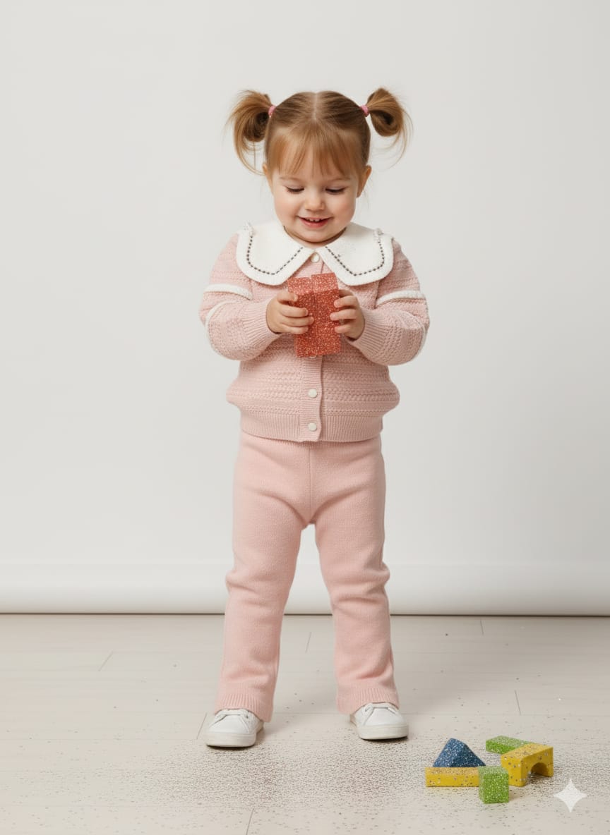 Soft Knitted Wool Dress for Girls