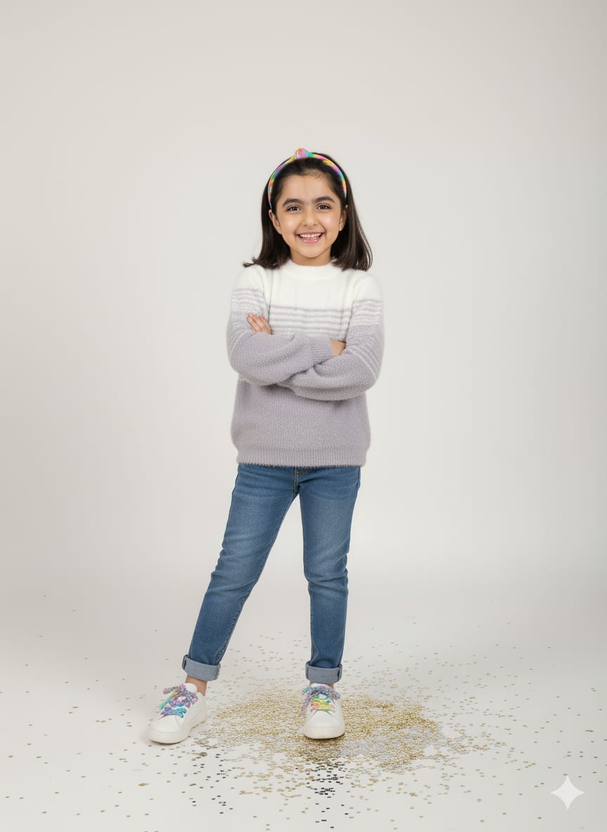 Rabbit Wool Tops for Girls 