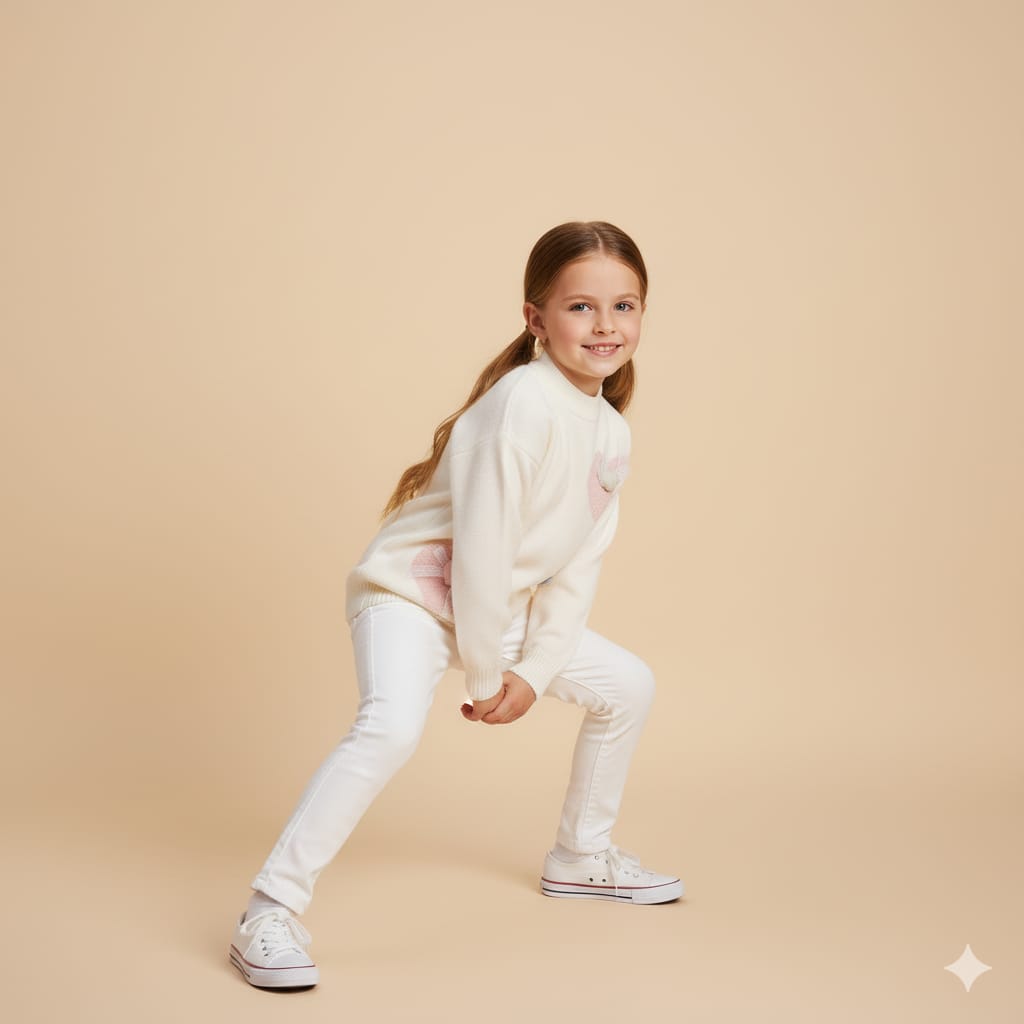 Rabbit Wool Tops for Girls 