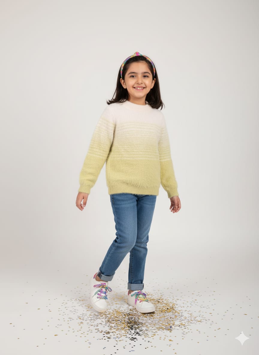 Rabbit Wool Tops for Girls