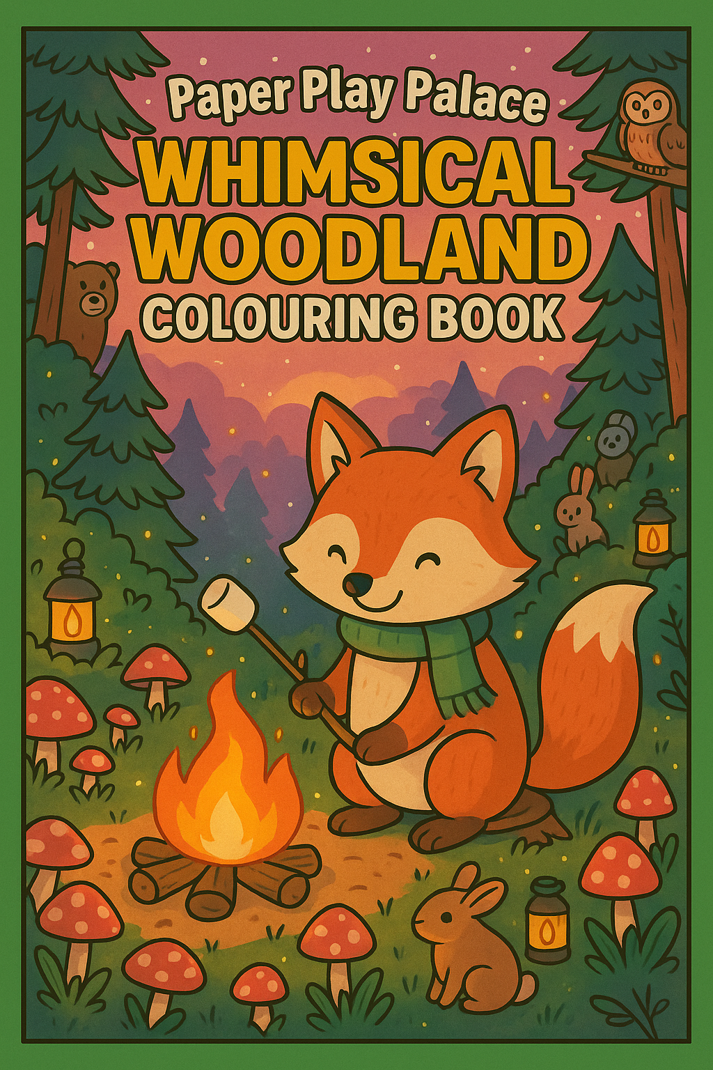 Paper Play Palace Whimsical Woodland Colouring Book 