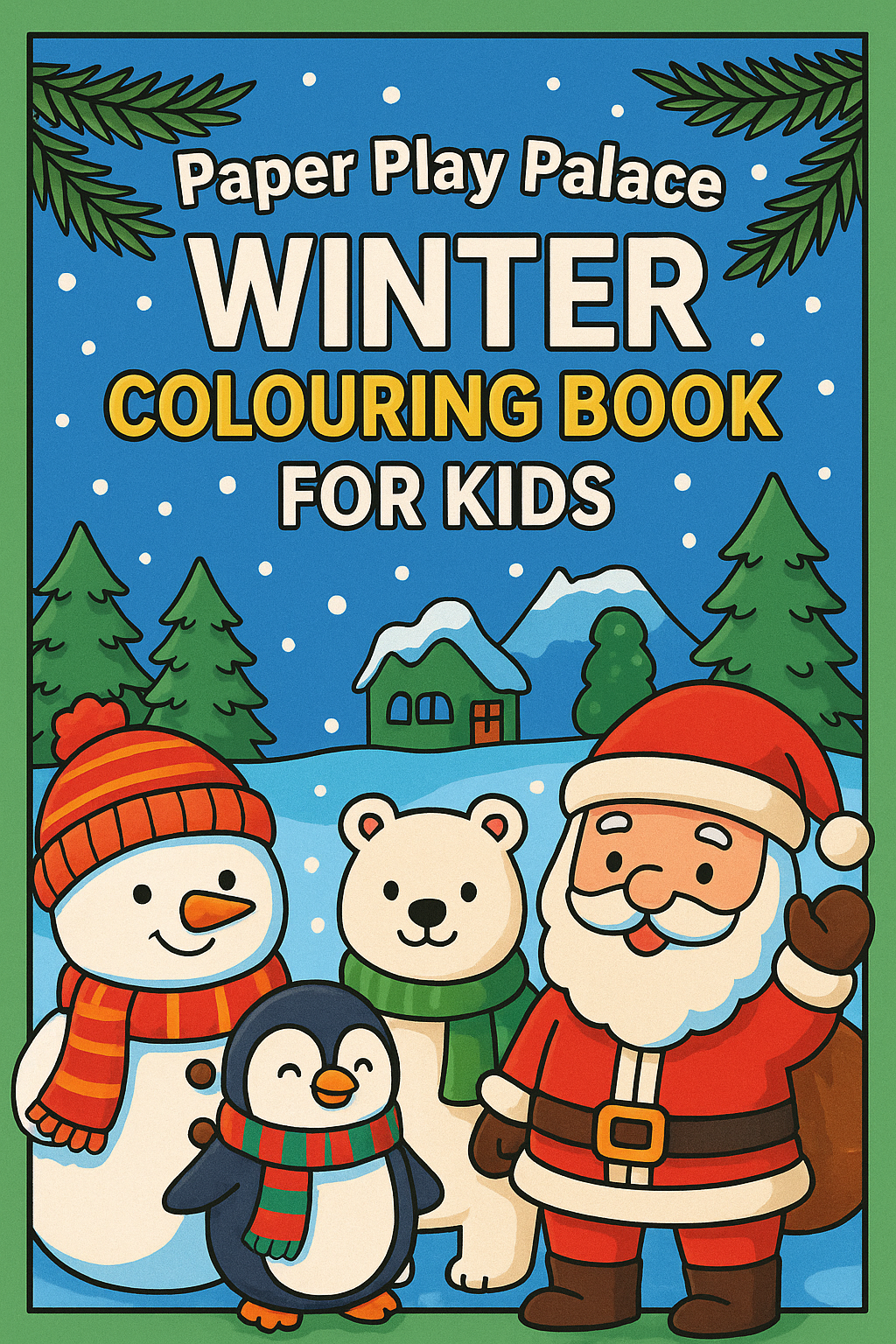 Winter Colouring Book for Kids (Ages 6-12)
