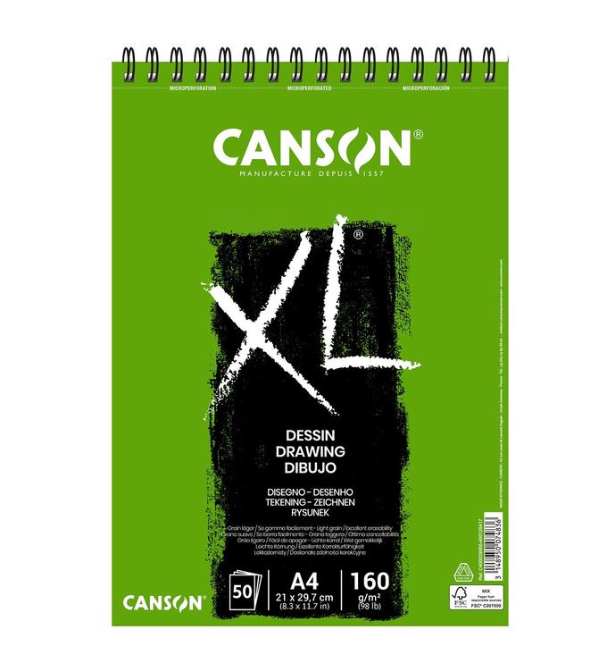 Bloc Canson XL Dessin A4 50F 160g
