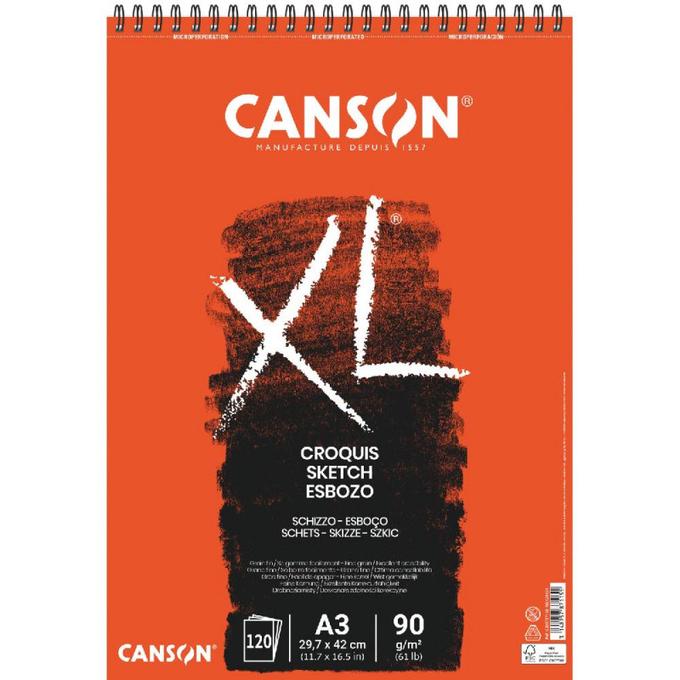 Bloc Canson XL A3 120F 90g