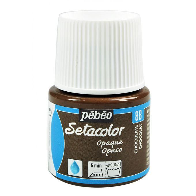 Peinture tissu setacolor Pebeo 45ml Chocolat