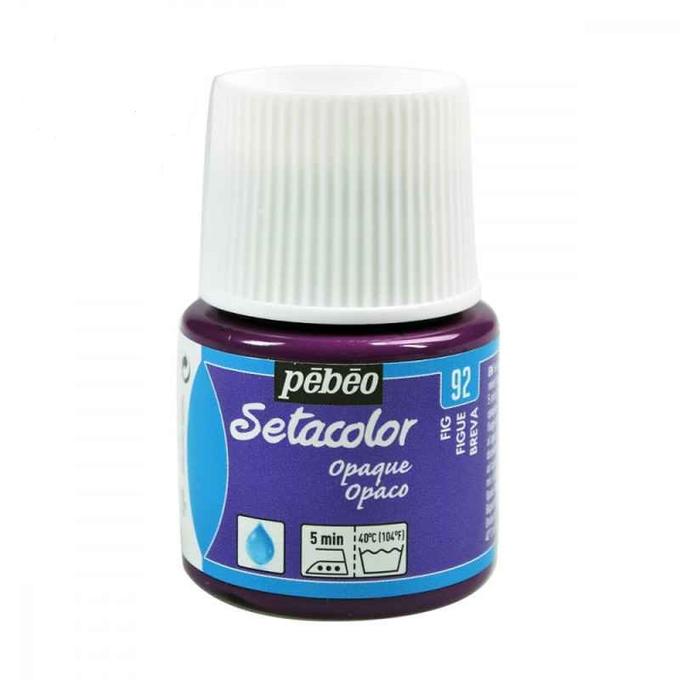 Peinture tissu setacolor Pebeo 45ml Figue