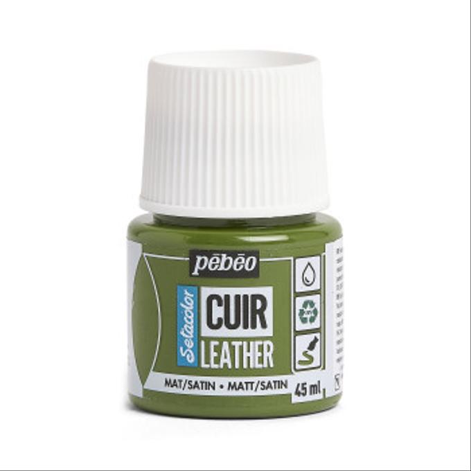 Peinture cuir Pebeo 45ml Vert kaki