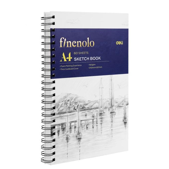 Sketch book deli 160gsm 60 feuilles A4
