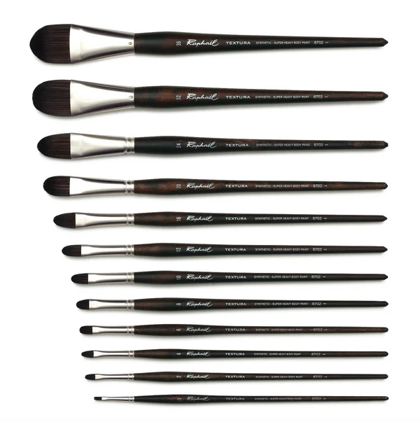 Pinceaux Raphaël Textura Usée bombée (acrylique)