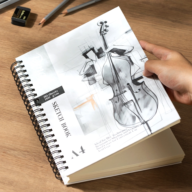Sketch book deli A4 60 feuilles 160 gsm