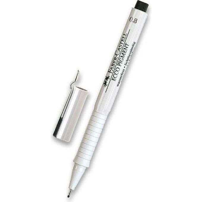 Ecco pigment Faber-Castell noir 0.8